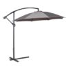 Athine 300cm Round Cantilever Parasol In Dark Grey