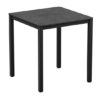 Extro Square 79cm Wooden Dining Table In Metallic Anthracite