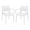 Alto White Polypropylene Dining Chairs In Pair