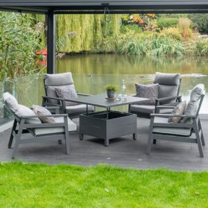 Benoit Aluminium Relaxer Set With Adjustable Table