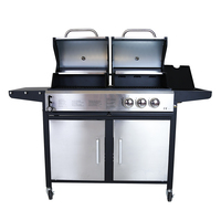 Adelaide Dual Fuel Gas & Charcoal BBQ Grill – Stainless Steel